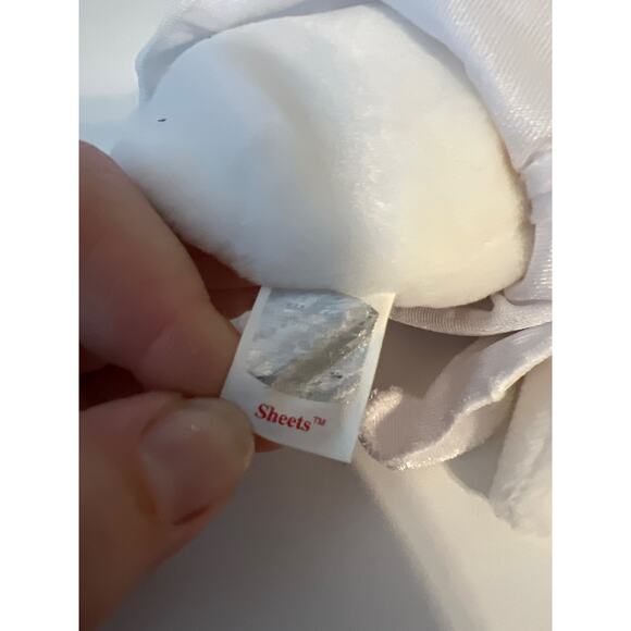 TY Beanie Baby Sheets Ghost PE Pellets Vintage Retired - Picture 7 of 8